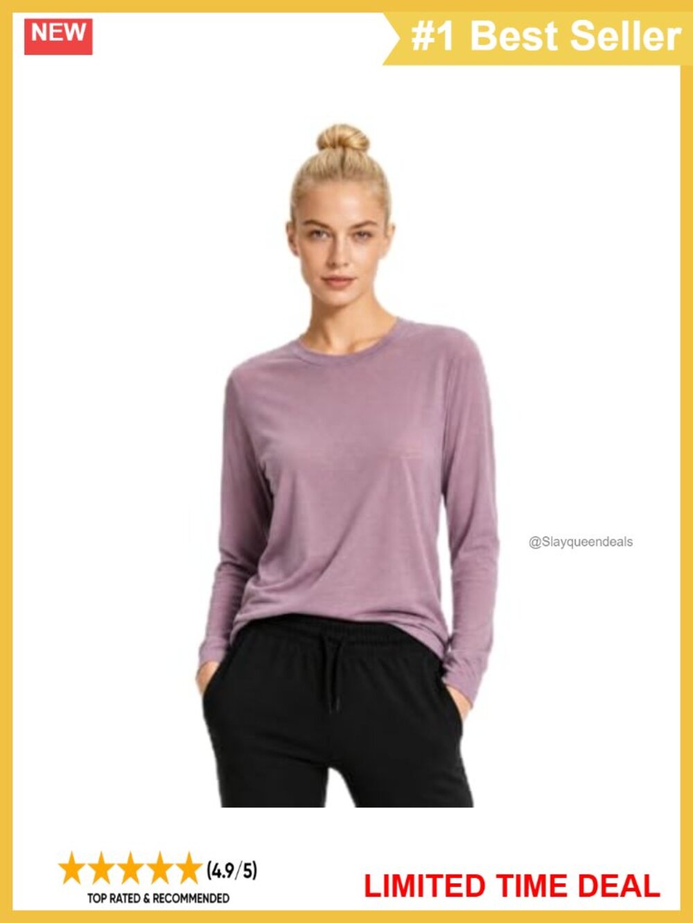 Merino Wool Blend Long Sleeve Thermal Base Layer Top Hiking Outdoor